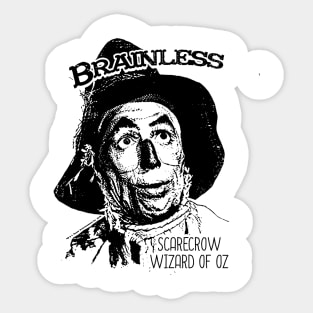 Brainless The Wizard of oz Sticker